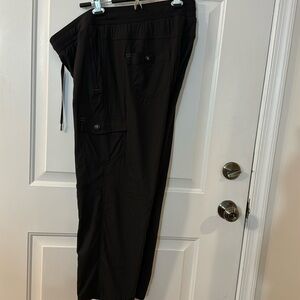 Ll bean black hiking pants womens petite l or xl no sz tag